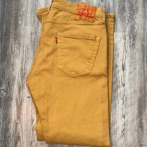Levi's 505 Golden Tan Jeans Size 33x32 - Great Condition/Like Brand New!